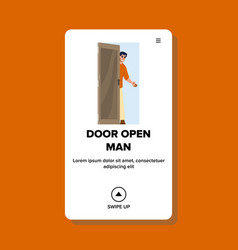 Home Door Open Man