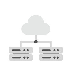 Multiple Cloud Servers Icon Image