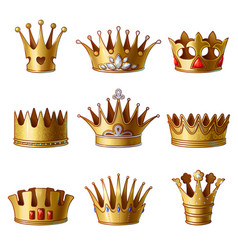 Cartoon Royal Gold Crowns Collection