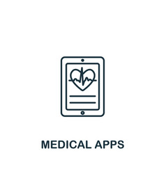 Medical Apps Icon Monochrome Simple Healthcare