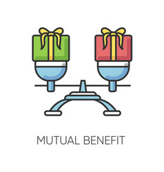 Mutual Benefit Rgb Color Icon Equality