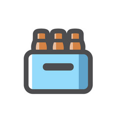 Pack Of Beer Drink Box Icon Cartoon