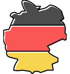 Germany Country Map Flag Color Icon