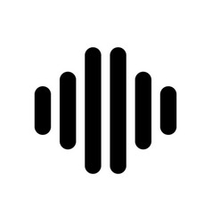 Radio Wave Silhouette Icon Of A Sound Wave