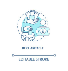 Use Charitable Involvement Turquoise Concept Icon