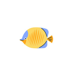 A Fish With Orange Stripes