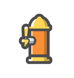 Beer Tap Column Icon Cartoon