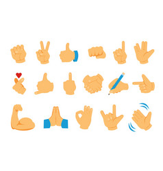 Hand Emoji Palm Fist And Fingers Social Emoticon