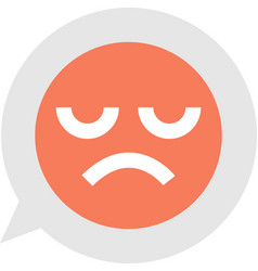 Sad Face Emoji On Text Box In Minimal Style