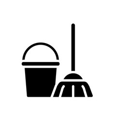 Sanitation Services Black Glyph Icon