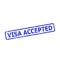 Visa Accepted Watermark With Corroded Style