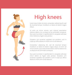 High Knees Poster Text Sample