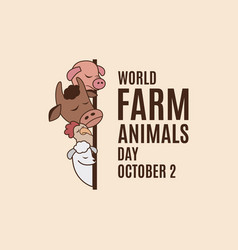 World Farm Animals Day Livestock Head Icon