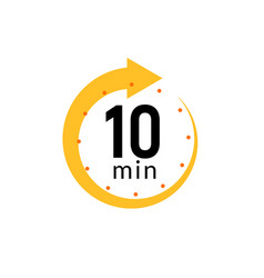 10 Minutes Clock Quick Number Icon 10min Time