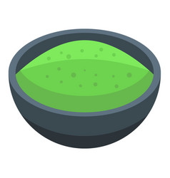 Spirulina Soup Icon Isometric Alga Plant