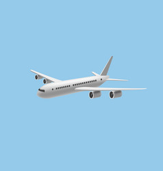 3d White Glossy Commercial Jet Airplane Render