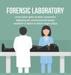 Forensic Laboratory Dead Man Concept Background