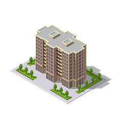 Isometric 3d Building Tower