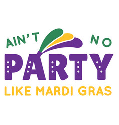 Mardi Gras Party Lettering