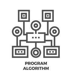 Machine learning algorithms concept icon Vector Image
