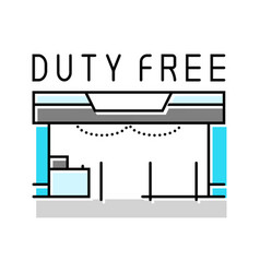 Duty Free Shop Color Icon