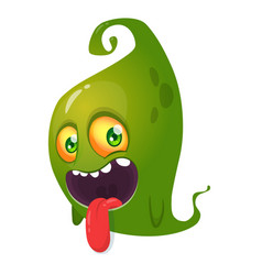 Funny Cartoon Green Cute Monster Halloween