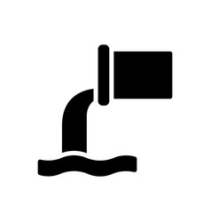 Sewage System Black Glyph Icon