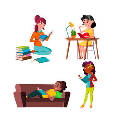 Teen Girls Reading Educational Book Set