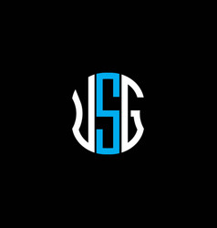 Usg Letter Logo Abstract Creative Design