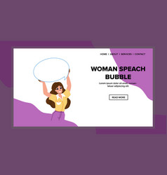 Woman Speech Bubble