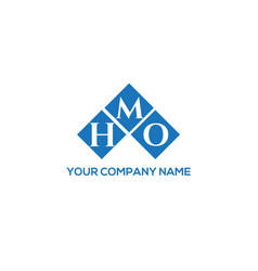 Hmo Letter Logo Design On White Background