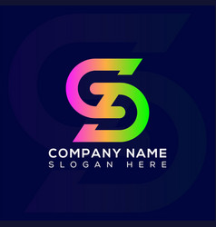 Letter Sd Logo Design Icon