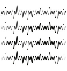 American Image With Wavy Chart Pattern