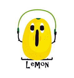 Cartoon Lemon Sport