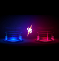 Versus screen vs fight background for battle Vector Image