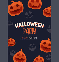 Happy halloween lettering holiday Royalty Free Vector Image