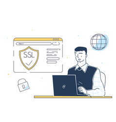 Man With Ssl Doodle