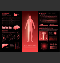 Medical Hud Interface Infographics Layout