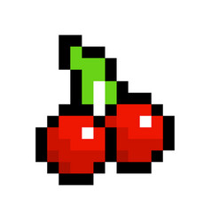 Pixel Cherry Image For Game Assets