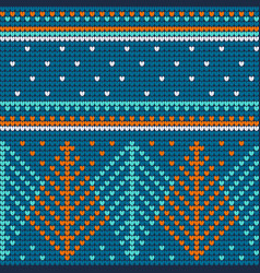 Christmas Ugly Sweater Mint Seamless Pattern