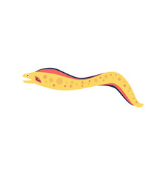 Eel Fish In Flat Style