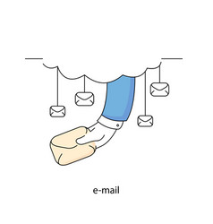 Email Marketing Mailing Of Letters Hand Holding