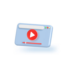 Video Player Web Page Play Button