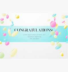 Colorful Round Confetti Party Frame Template