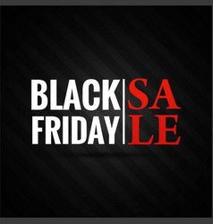 Simple Background With Letters Black Friday Design