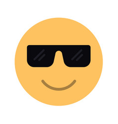 Smiling Face With Sunglasses Icon Image