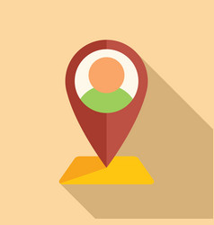 Support Location Icon Flat Office Service