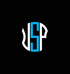 Usp Letter Logo Abstract Creative Design