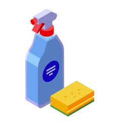 Cleaner Spray Icon Isometric Clean Bottle