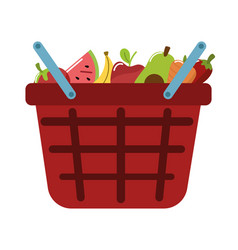 Grocery Basket And Food